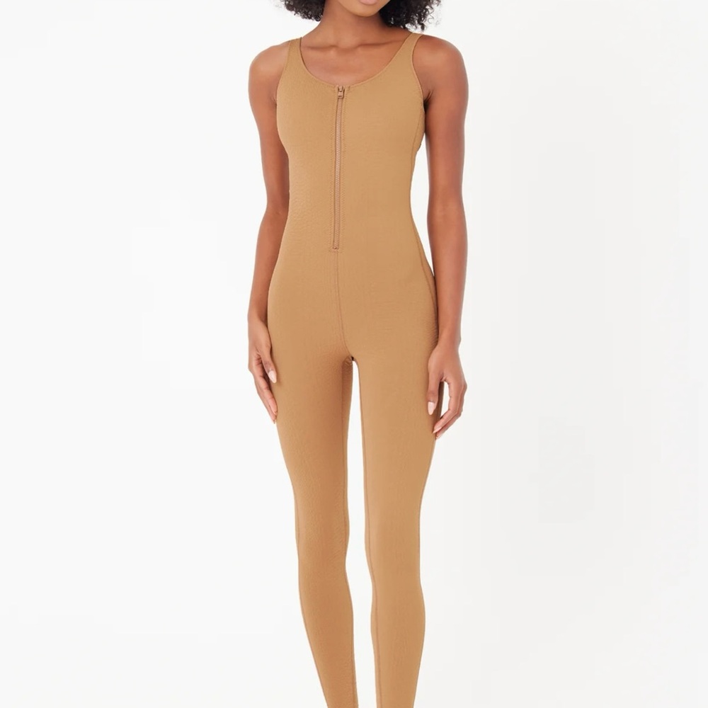 Tan Sleeveless Jumpsuit